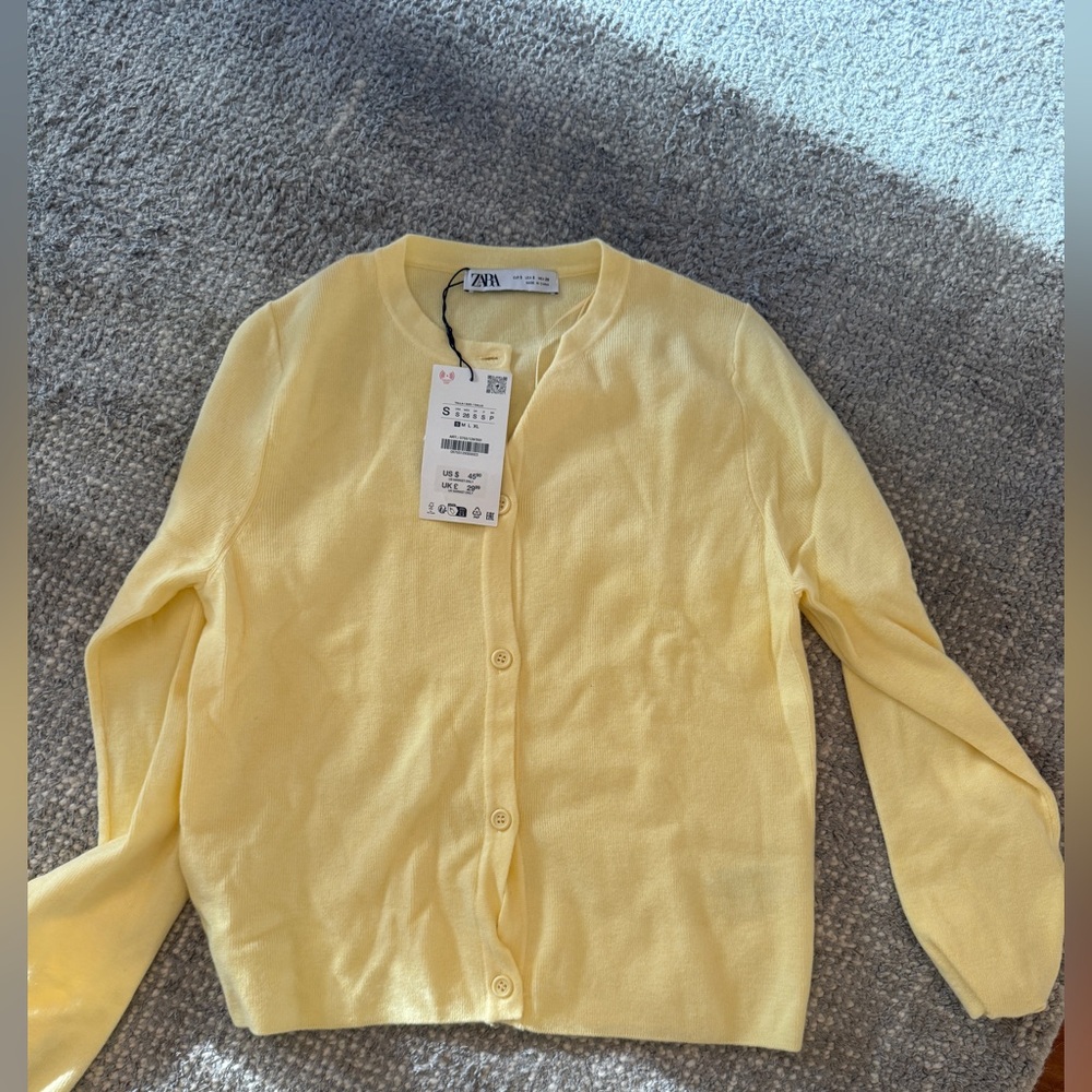 Zara Soft Lemon Cardigan